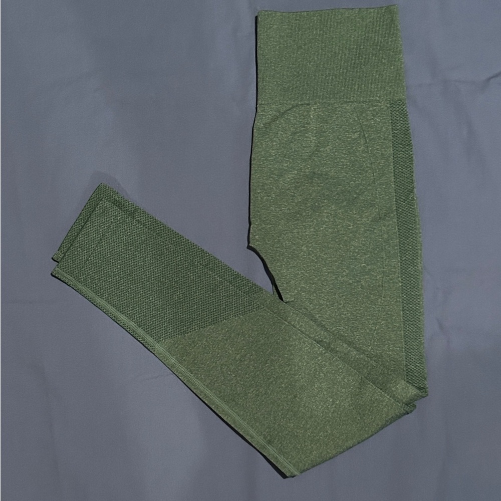 Green and Blue 2pc High-Waisted Leggings